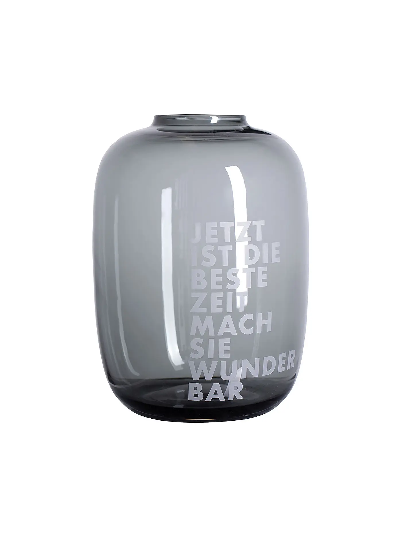 RAEDER | Glasvase Raum und Zeit 27x19,5cm Beste Zeit | 